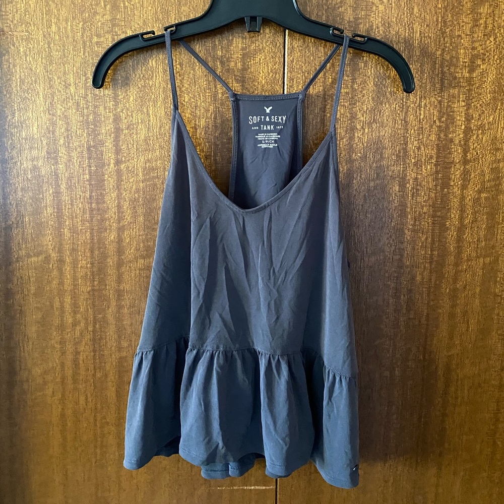 American Eagle Soft and Sexy Modal Tank Gray